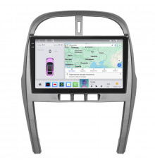 Штатная магнитола Lesko для Chery Tiggo 3 I 2014-2020 экран 10" 4/64 QLED CarPlay 4G Wi-Fi GPS 360 Prime