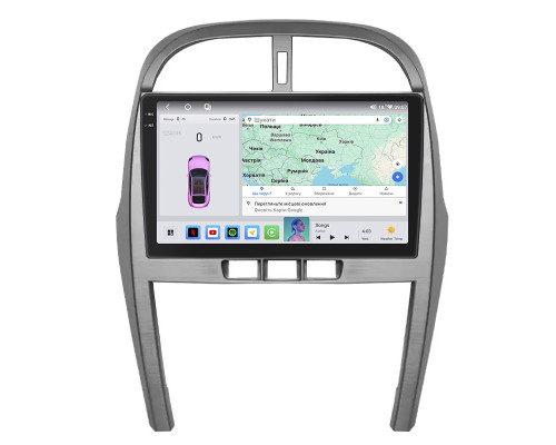 Штатная магнитола Lesko для Chery Tiggo 3 I 2014-2020 экран 10" 4/64 QLED CarPlay 4G Wi-Fi GPS 360 Prime