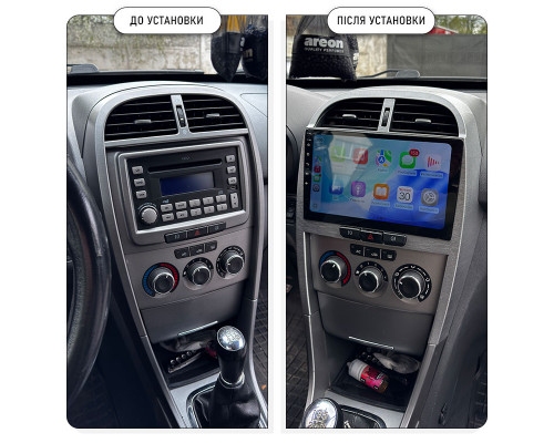 Штатная магнитола Lesko для Chery Tiggo 3 I 2014-2020 экран 10" 2/32Gb 4G Wi-Fi GPS Top