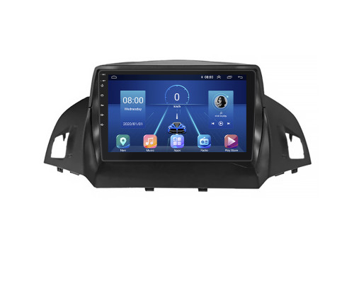 Штатная магнитола Lesko для Ford C-MAX II 2010-2015 экран 9" 6/128Gb 4G Wi-Fi GPS Top