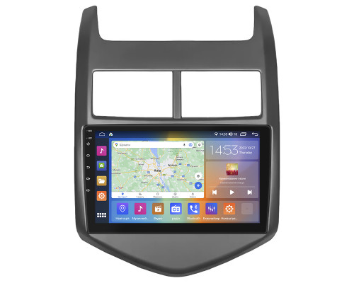 Штатная магнитола Lesko для Chevrolet Aveo II 2011-2020 с экраном 9", CarPlay, 4G и GPS