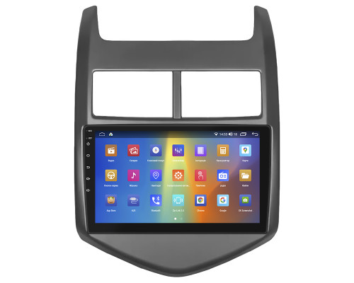 Штатная магнитола Lesko для Chevrolet Aveo II 2011-2020 с экраном 9", CarPlay, 4G и GPS