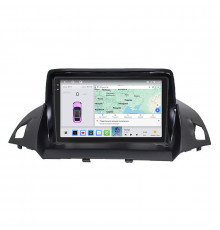 Штатная магнитола Lesko для Ford Escape III Рестайлинг 2015-2019 экран 9" 4/64 QLED CarPlay 4G Wi-Fi GPS 360 Prime