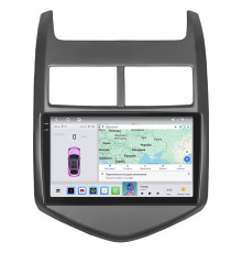 Штатная магнитола Lesko для Chevrolet Aveo II 9", 4/64GB, QLED, CarPlay, 4G, Wi-Fi, GPS