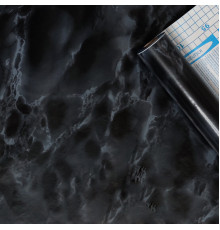 Самоклеющаяся пленка 0,45х10м х 0,07мм Черный мрамор SW-00000820