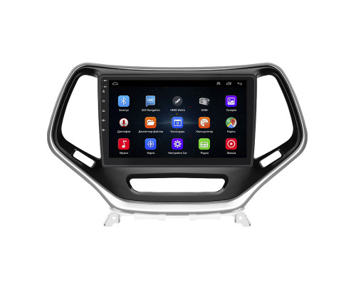 Штатная магнитола Lesko для Jeep Cherokee V (KL) 2013-2018 экран 10" 1/16Gb Wi-Fi GPS Base