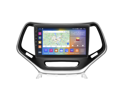 Штатная магнитола Lesko для Jeep Cherokee V (KL) 2013-2018 экран 10" 4/64Gb CarPlay 4G Wi-Fi GPS Prime