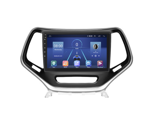 Штатная магнитола Lesko для Jeep Cherokee V (KL) 2013-2018 экран 10" 4/32Gb 4G Wi-Fi GPS Top