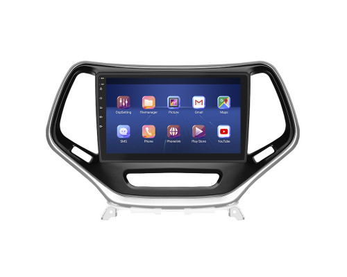 Штатная магнитола Lesko для Jeep Cherokee V (KL) 2013-2018 экран 10" 4/64Gb 4G Wi-Fi GPS Top
