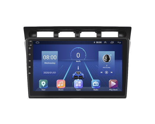 Штатная магнитола Lesko для Kia Picanto I 2004-2007 экран 9" 2/32Gb 4G Wi-Fi GPS Top