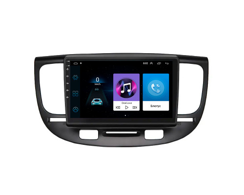 Штатная магнитола Lesko для Kia Rio II 2005-2009 экран 9" 1/16Gb Wi-Fi GPS Base