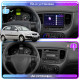 Штатная магнитола Lesko для Kia Rio II 2005-2009 экран 9" 1/16Gb Wi-Fi GPS Base