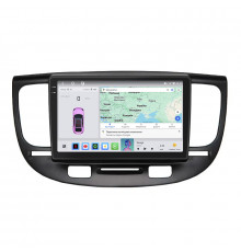 Штатная магнитола Lesko для Kia Rio II 2005-2009 экран 9" 4/64 QLED CarPlay 4G Wi-Fi GPS 360 Prime