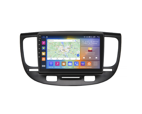 Штатная магнитола Lesko для Kia Rio II Рестайлинг 2009-2011 экран 9" 4/64Gb CarPlay 4G Wi-Fi GPS Prime