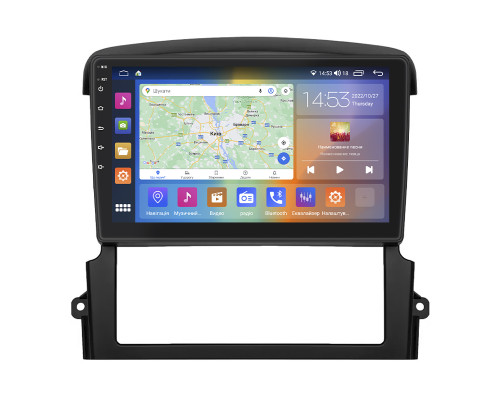 Штатная магнитола Lesko для Kia Sorento I Рестайлинг 2006-2011 экран 9" 4/64Gb CarPlay 4G Wi-Fi GPS Prime