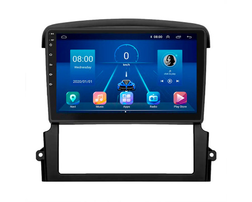 Штатная магнитола Lesko для Kia Sorento I Рестайлинг 2006-2011 экран 9" 6/128Gb 4G Wi-Fi GPS Top