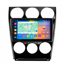 Штатная магнитола Lesko для Mazda 6 I (GG) Рестайлинг 2005-2008 экран 9" 2/32Gb Wi-Fi GPS Base