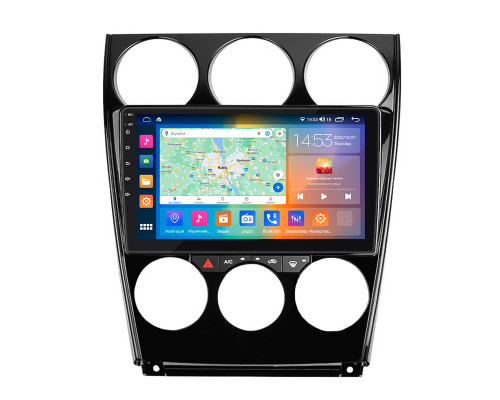 Штатная магнитола Lesko для Mazda 6 I (GG) Рестайлинг 2005-2008 экран 9" 2/32Gb CarPlay 4G Wi-Fi GPS Prime