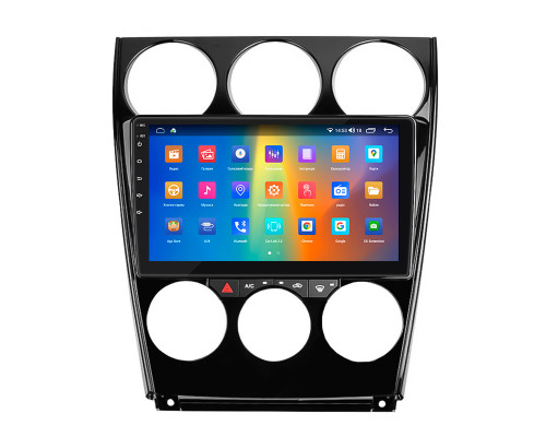 Штатная магнитола Lesko для Mazda 6 I (GG) Рестайлинг 2005-2008 экран 9" 2/32Gb CarPlay 4G Wi-Fi GPS Prime