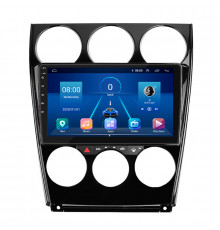 Штатная магнитола Lesko для Mazda 6 I (GG) Рестайлинг 2005-2008 экран 9" 6/128Gb 4G Wi-Fi GPS Top