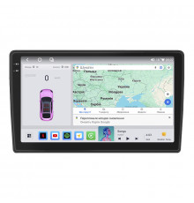 Штатная магнитола Lesko для Opel Agila A 2000-2004 экран 9" 4/64 QLED CarPlay 4G Wi-Fi GPS 360 Prime