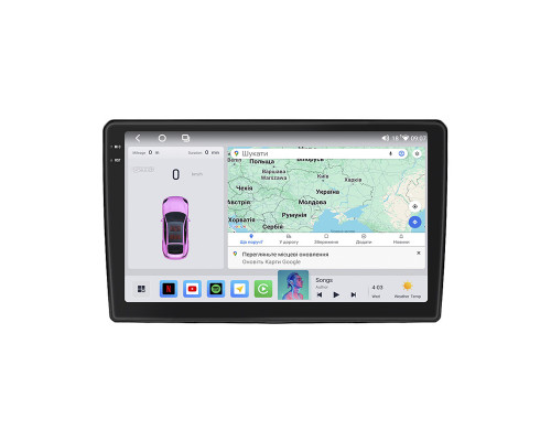 Штатная магнитола Lesko для Opel Antara I Рестайлинг 2010-2017 экран 9" 4/64 QLED CarPlay 4G Wi-Fi GPS 360 Prime