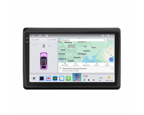 Штатная магнитола Lesko для Opel Movano B ver 2 2010-2019 экран 10" 4/64 QLED CarPlay 4G Wi-Fi GPS 360 Prime