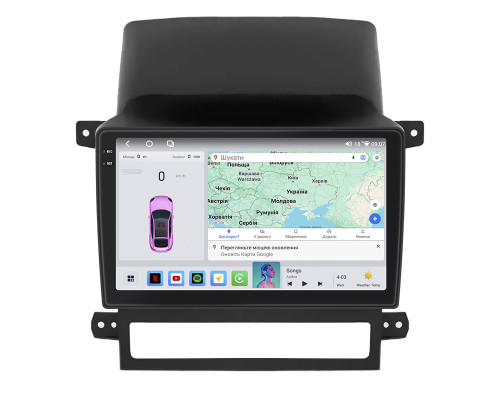 Штатная магнитола Lesko для Chevrolet Captiva I 2006-2011 экран 9" 4/64 QLED CarPlay 4G Wi-Fi GPS 360 Prime