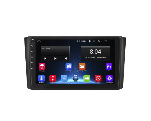 Штатная магнитола Lesko для SsangYong Rexton II 2006-2012 экран 9" 2/32Gb Wi-Fi GPS Base