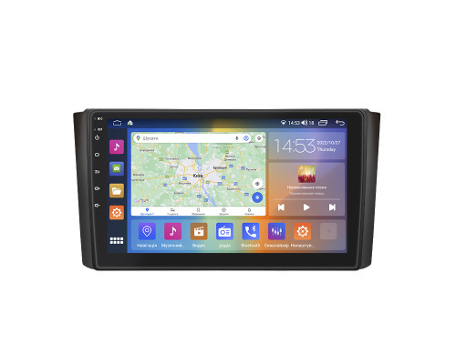 Штатная магнитола Lesko для SsangYong Rexton II 2006-2012 экран 9" 2/32Gb CarPlay 4G Wi-Fi GPS Prime