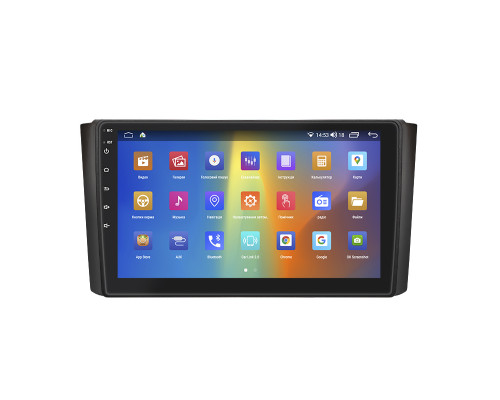 Штатная магнитола Lesko для SsangYong Rexton II 2006-2012 экран 9" 4/64Gb CarPlay 4G Wi-Fi GPS Prime