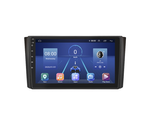 Штатная магнитола Lesko для SsangYong Rexton II 2006-2012 экран 9" 2/32Gb 4G Wi-Fi GPS Top