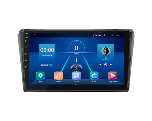 Штатная магнитола Lesko для Toyota Avensis II Рестайлинг 2006-2009 экран 9" 2/32Gb 4G Wi-Fi GPS Top