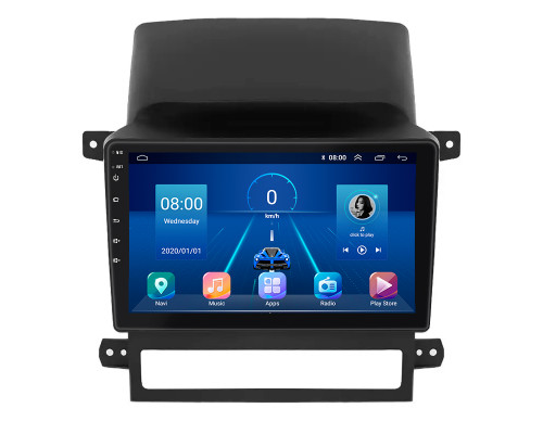 Штатная магнитола Lesko для Chevrolet Captiva I 2006-2011 с экраном 9", 6/128Gb, 4G Wi-Fi, GPS