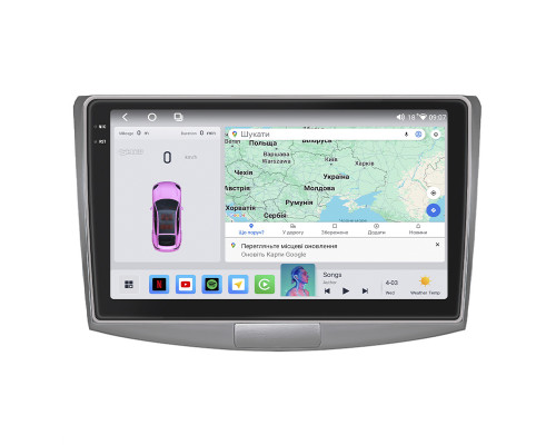 Штатная магнитола Lesko для Volkswagen Passat B7 2011-2015 экран 10" 4/64 QLED CarPlay 4G Wi-Fi GPS 360 Prime