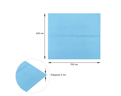 Самоклеящаяся 3D панель 700х600х5мм Голубые блоки (367) SW-00001465