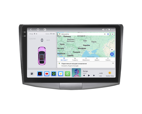 Штатная магнитола Lesko для Volkswagen Passat CC I 2008-2012 экран 10" 4/64 QLED CarPlay 4G Wi-Fi GPS 360 Prime