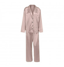 Женский шелковый комплект для дома и сна 2SYCK1315 рукашка и штаны женская пижама атласная Мокко L