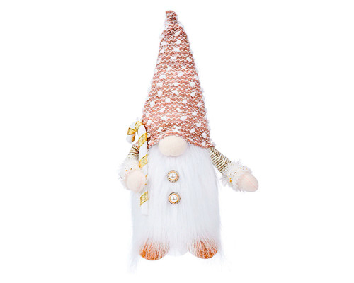 Новогодняя игрушка Рождественский Гном светящийся А9-9 30*10 Beige