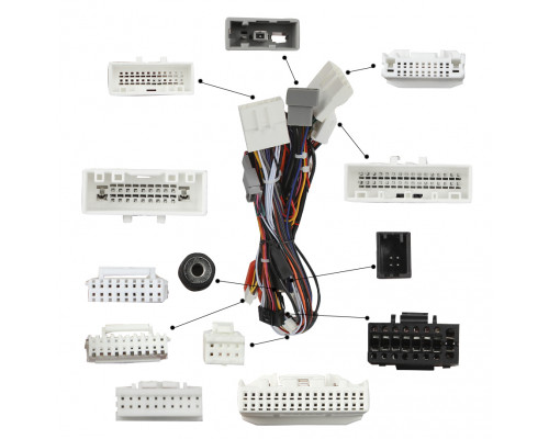 Переходной штатный комплект с проводкой Infiniti QX60 2013-2016 9" (1234-299) + canbus