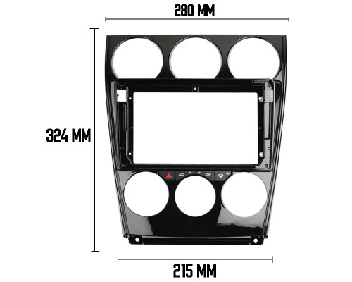 Штатный комплект Mazda 6 Atenza 2002-2007 + подключение (6431) 9" Black