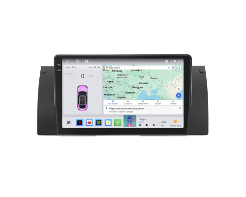 Штатная магнитола Lesko для BMW 5 серии IV (E39) 1995-2000 экран 9" 4/64 QLED CarPlay 4G Wi-Fi GPS 360 Prime