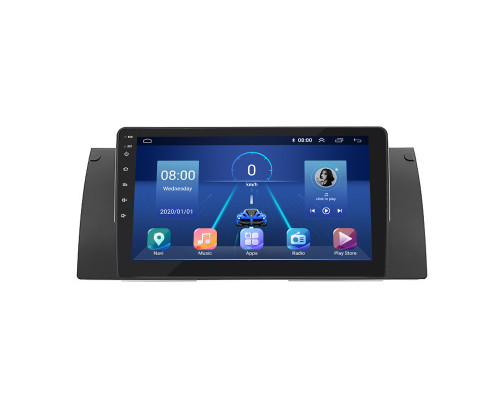 Штатная магнитола Lesko для BMW 5 серии IV (E39) Рестайлинг 2000-2004 экран 9" 2/32Gb 4G Wi-Fi GPS Top