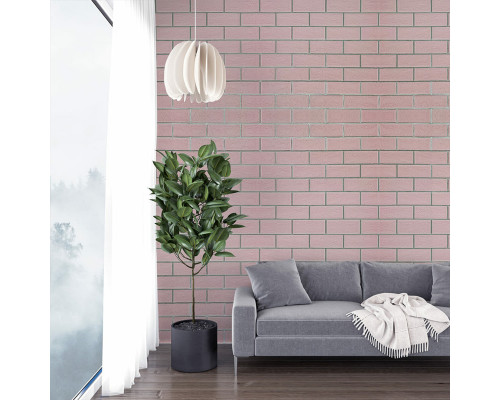 Панель стеновая 700х700х5мм Розовий кирпич с серебром SW-00001501