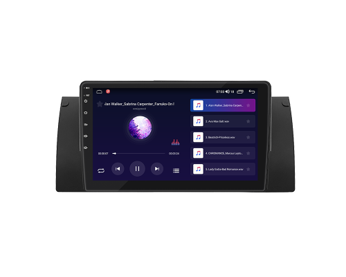 Штатная магнитола Lesko для BMW X5 I (E53) 1999-2003 экран 9" 4/64Gb CarPlay 4G Wi-Fi GPS Prime