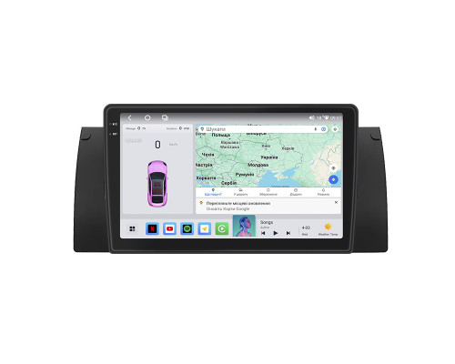 Штатная магнитола Lesko для BMW X5 I (E53) 1999-2003 экран 9" 4/64 QLED CarPlay 4G Wi-Fi GPS 360 Prime