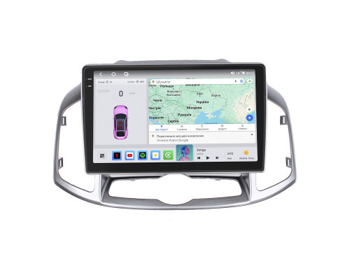 Штатная магнитола Lesko для Chevrolet Captiva I Рестайлинг 2011-2013 экран 10" 4/64 QLED CarPlay 4G Wi-Fi GPS 360 Prime