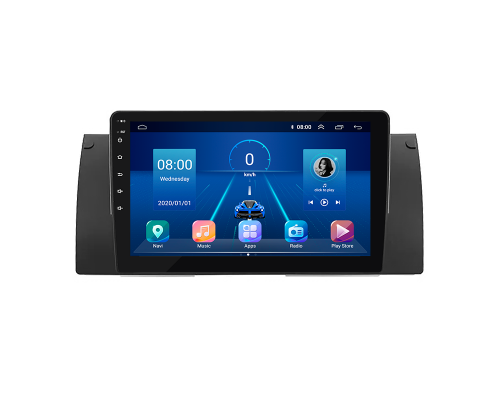 Штатная магнитола Lesko для BMW X5 I (E53) 1999-2003 экран 9" 6/128Gb 4G Wi-Fi GPS Top