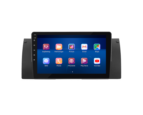 Штатная магнитола Lesko для BMW X5 I (E53) Рестайлинг 2003-2006 экран 9" 6/128Gb 4G Wi-Fi GPS Top