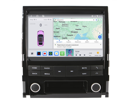 Штатная магнитола Lesko для Cadillac Escalade III 2006-2014 экран 9" 4/64 QLED CarPlay 4G Wi-Fi GPS 360 Prime
